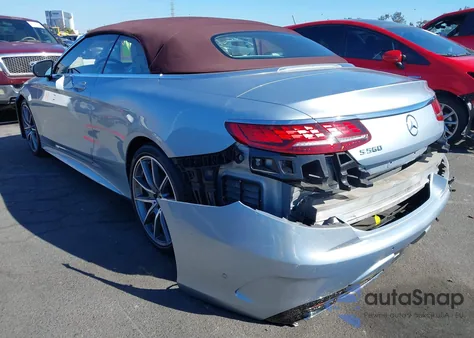 2019 Mercedes-Benz S 560 из США, поврежденный, VIN WDDXK8DB9KA038168